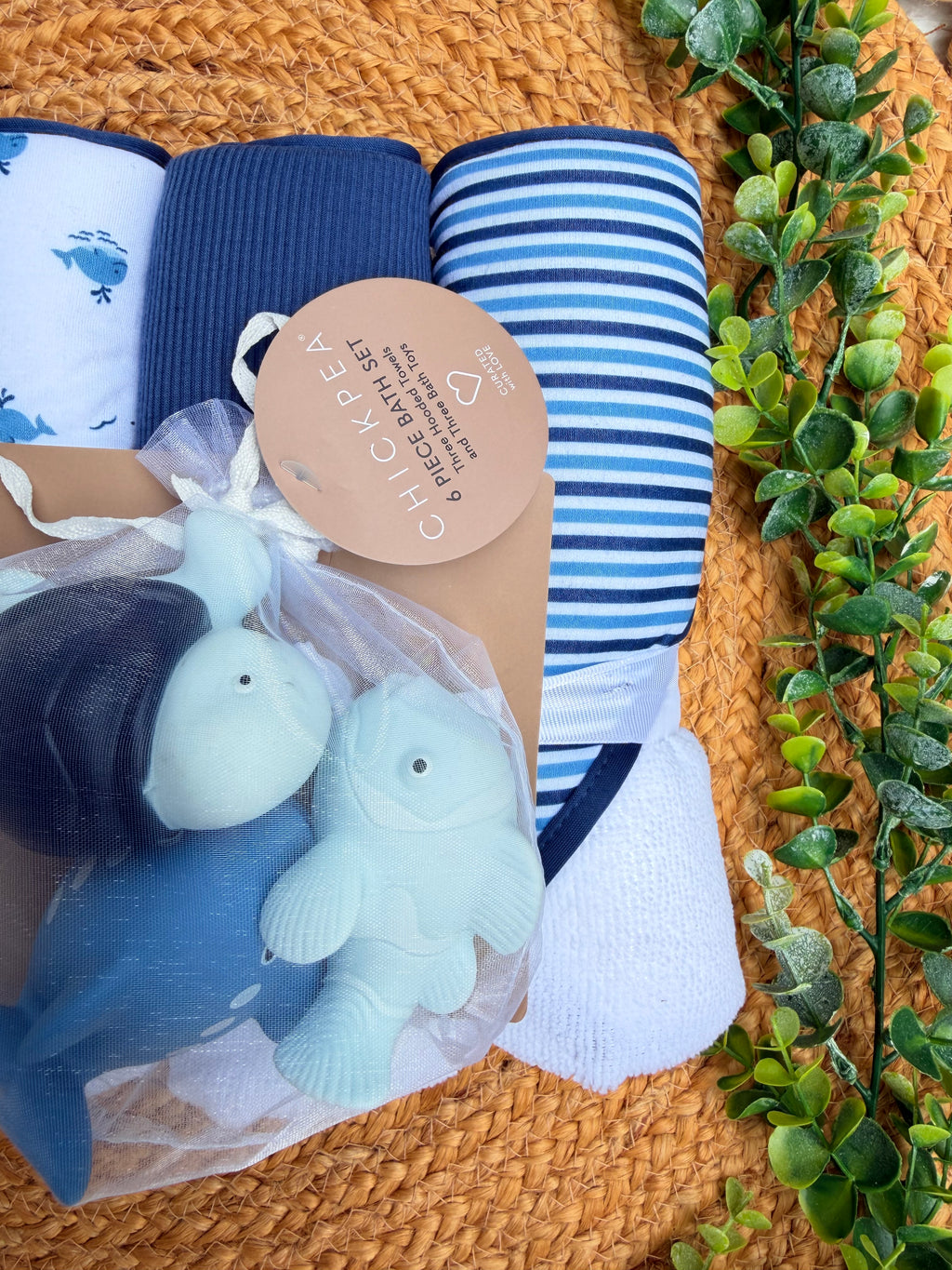 Set de baño para bebé + juguetes de baño 🐳