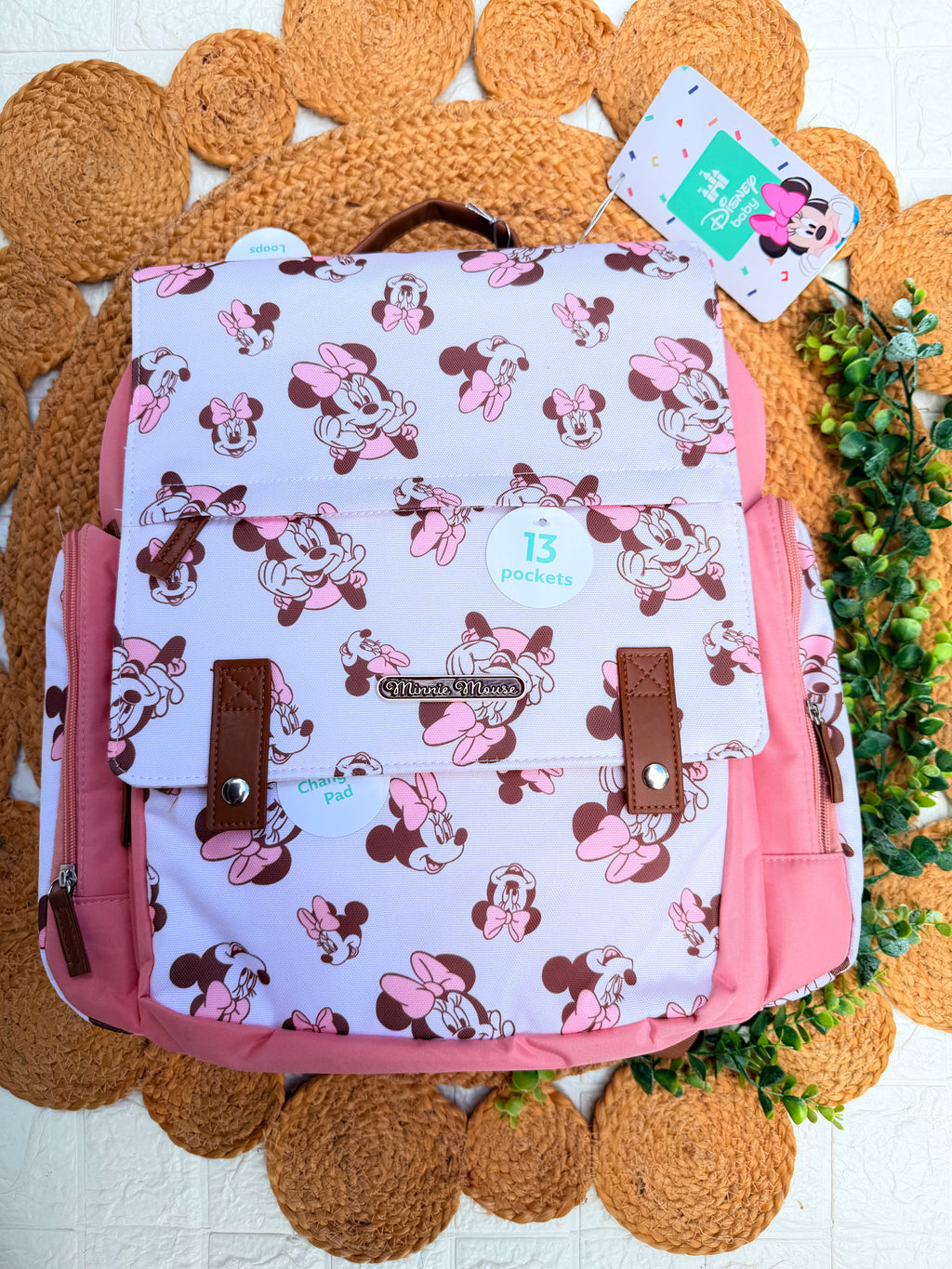 Pañalera Minnie Mouse