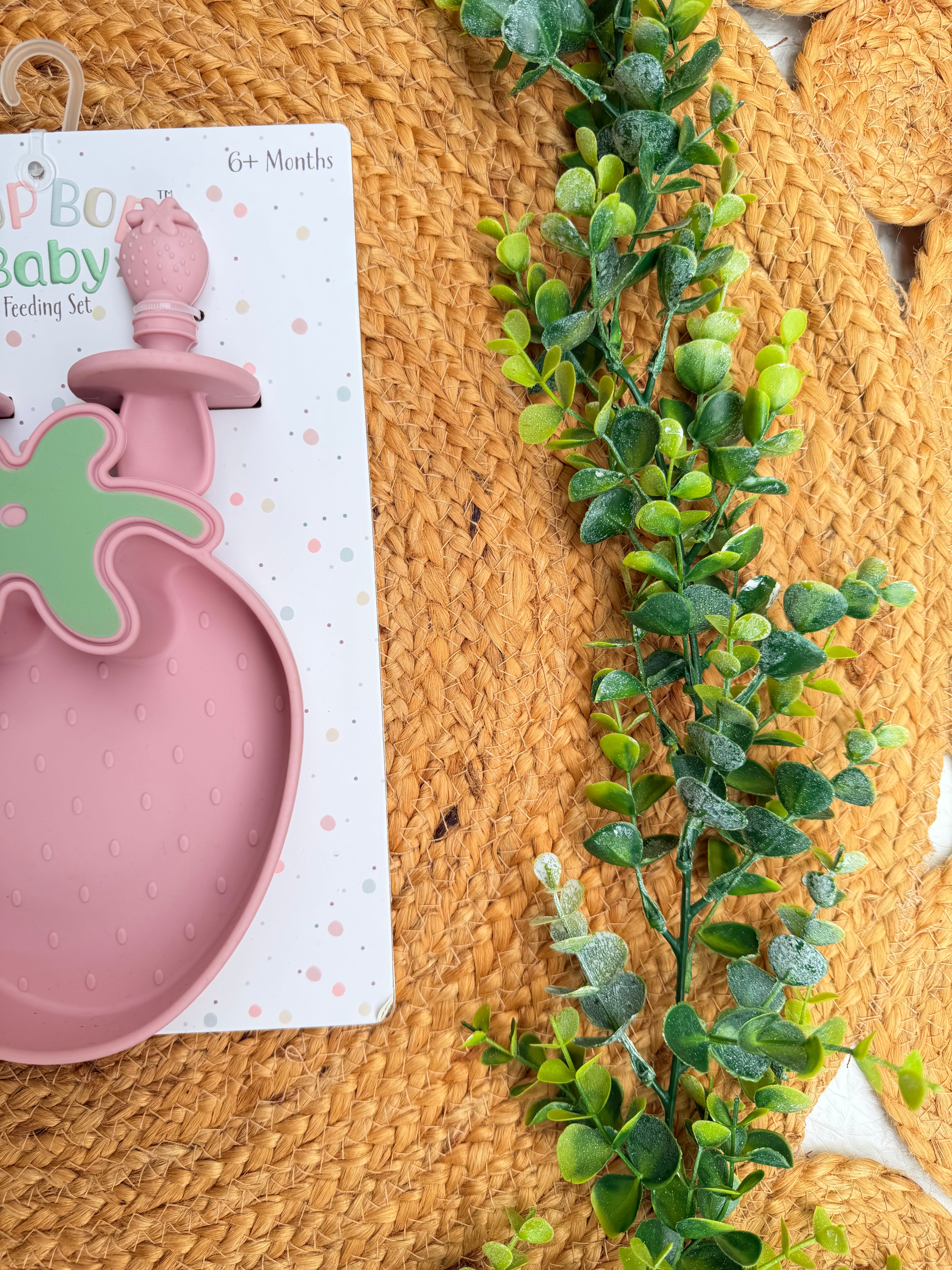 Set de Alimentación de Silicón – Fresa Rosada
