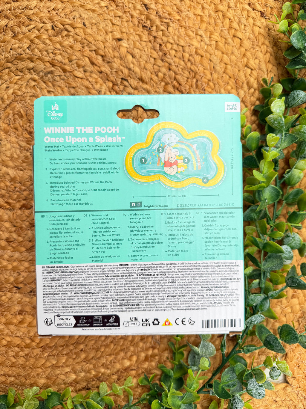 Tapete de Agua Sensorial Disney Baby Winnie the Pooh