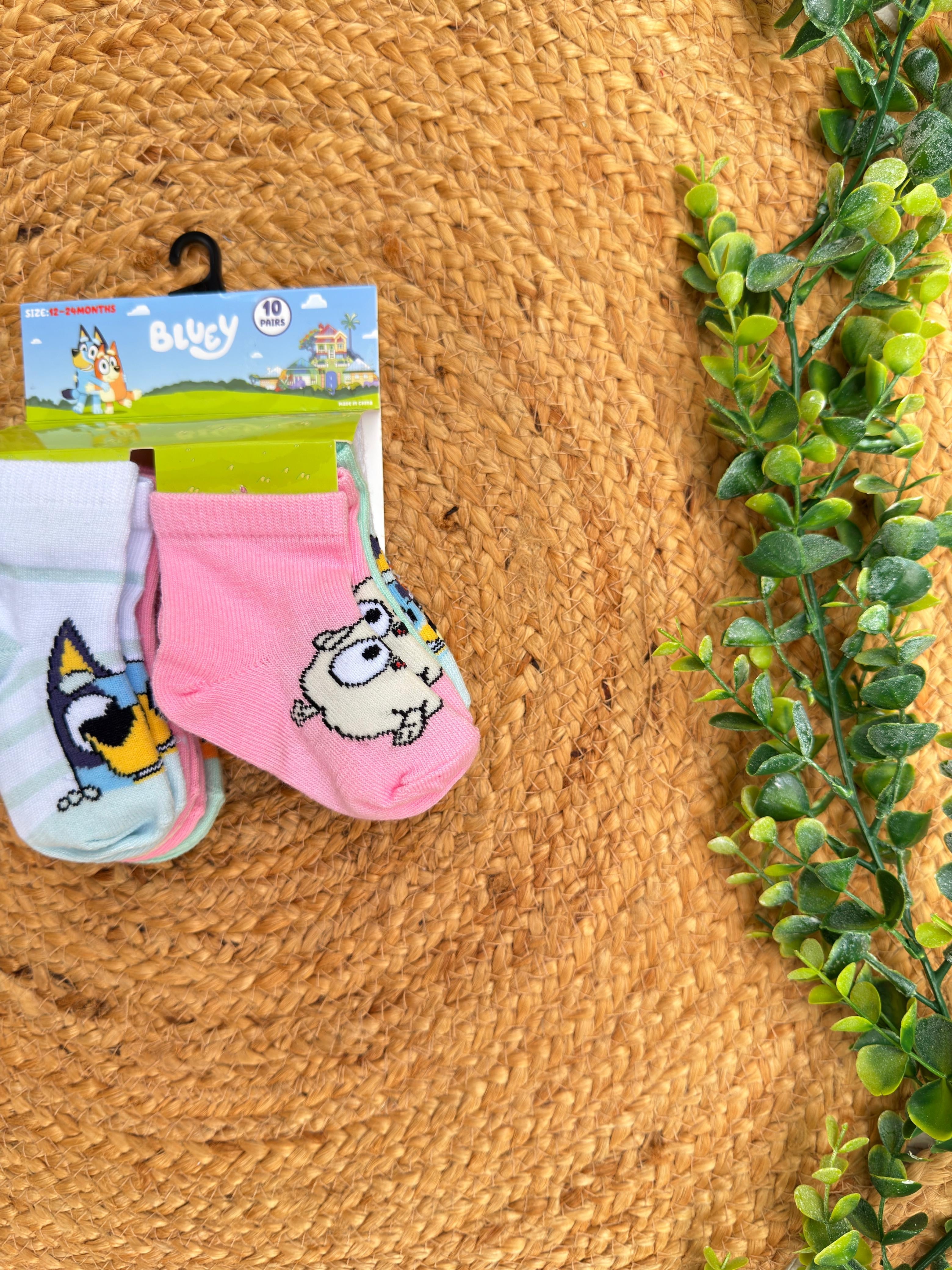 Set de 10 pares de medias Bluey