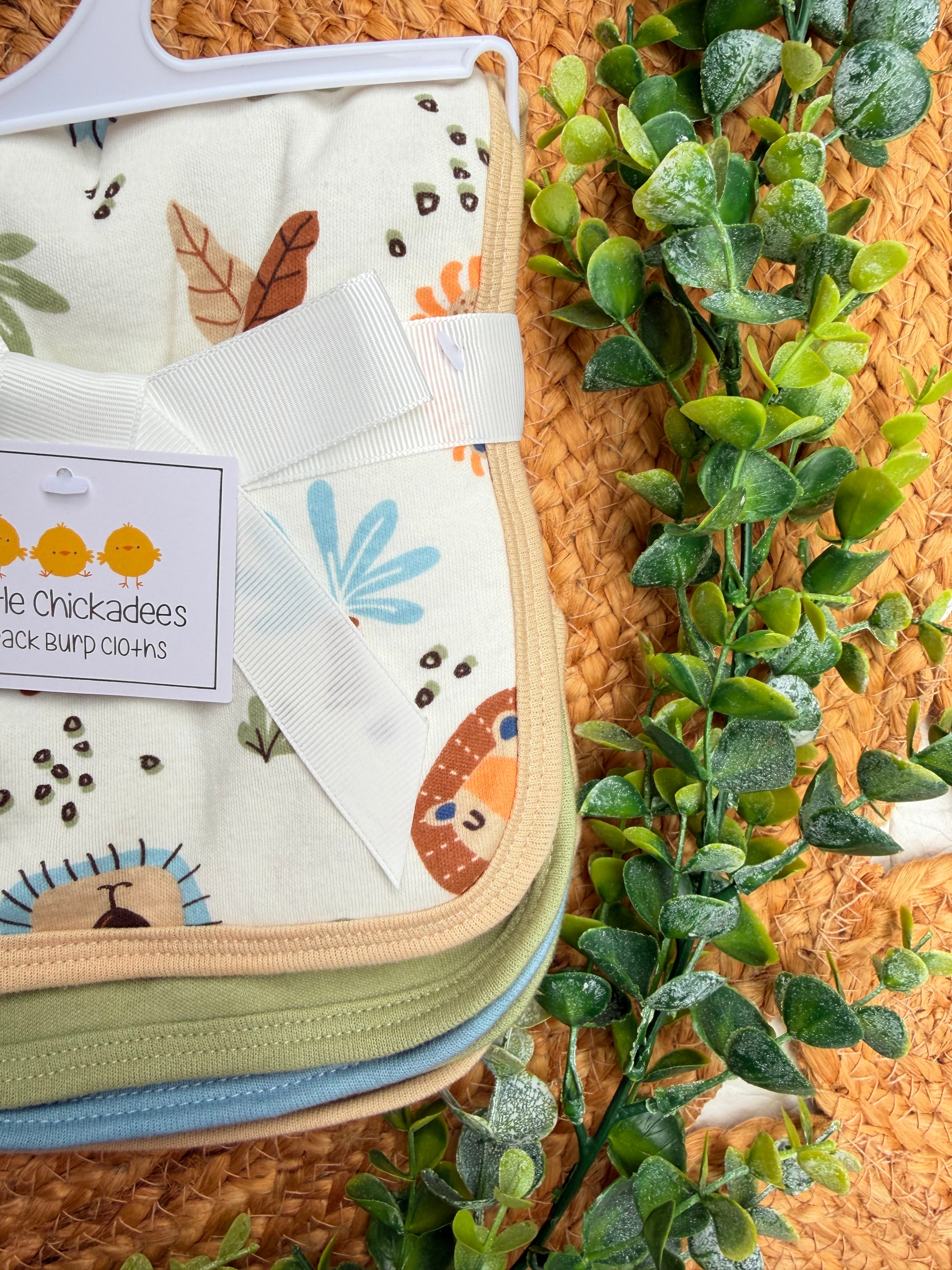 Paños Multiusos Little Chickadees – Animalitos Safari (Pack de 3)