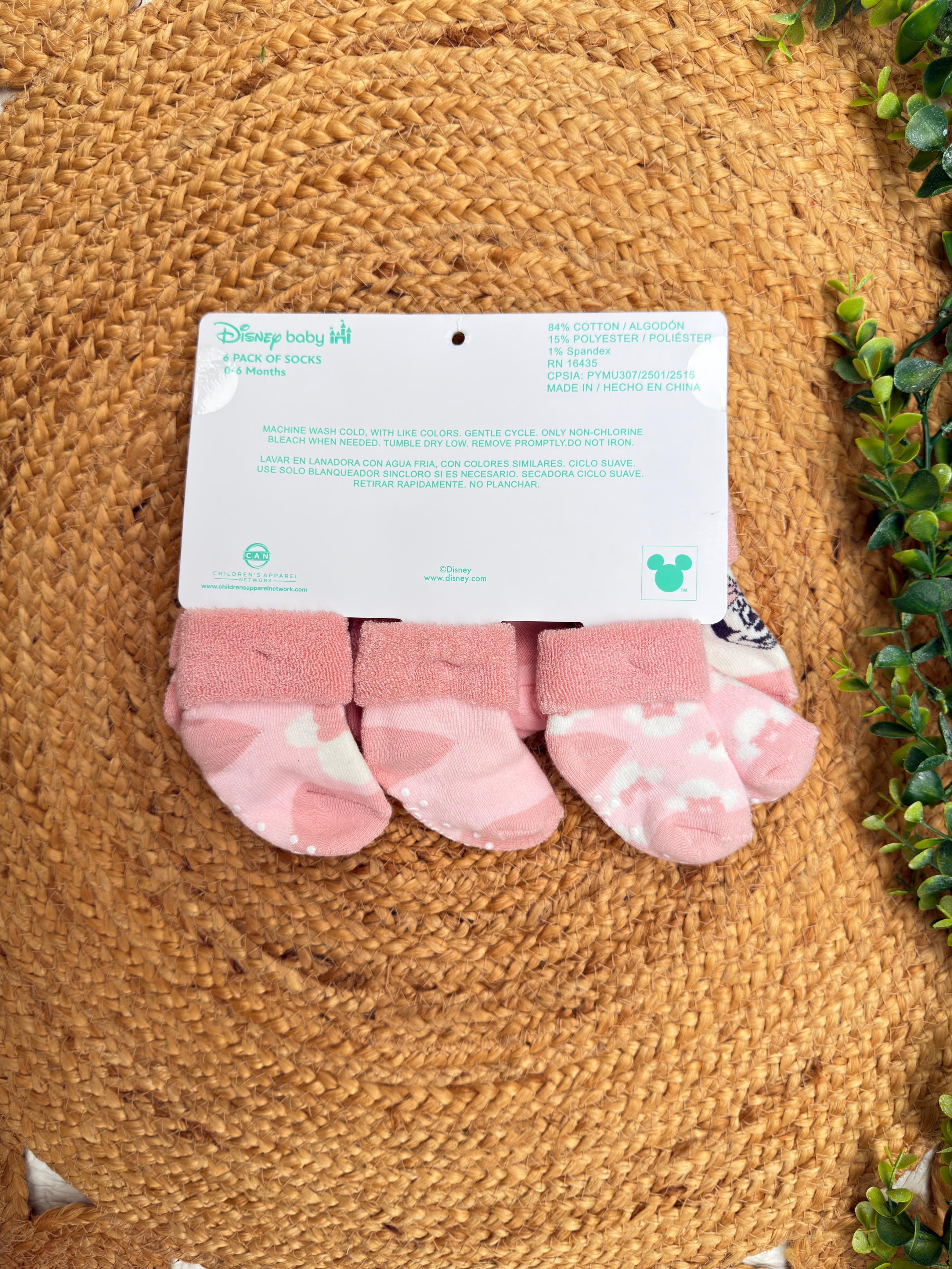 Set de 6 medias Disney Baby