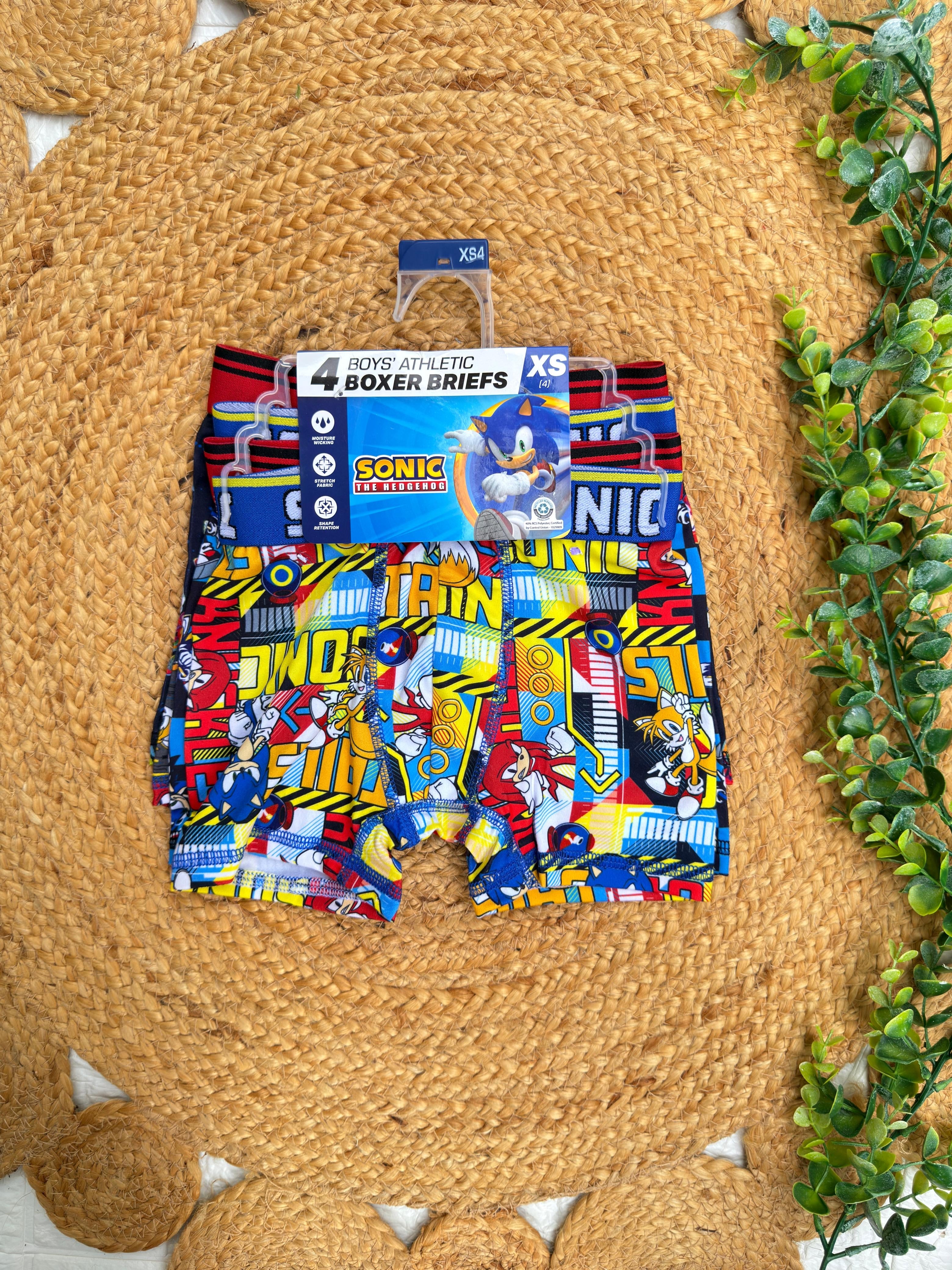 Set de 4 boxers Sonic