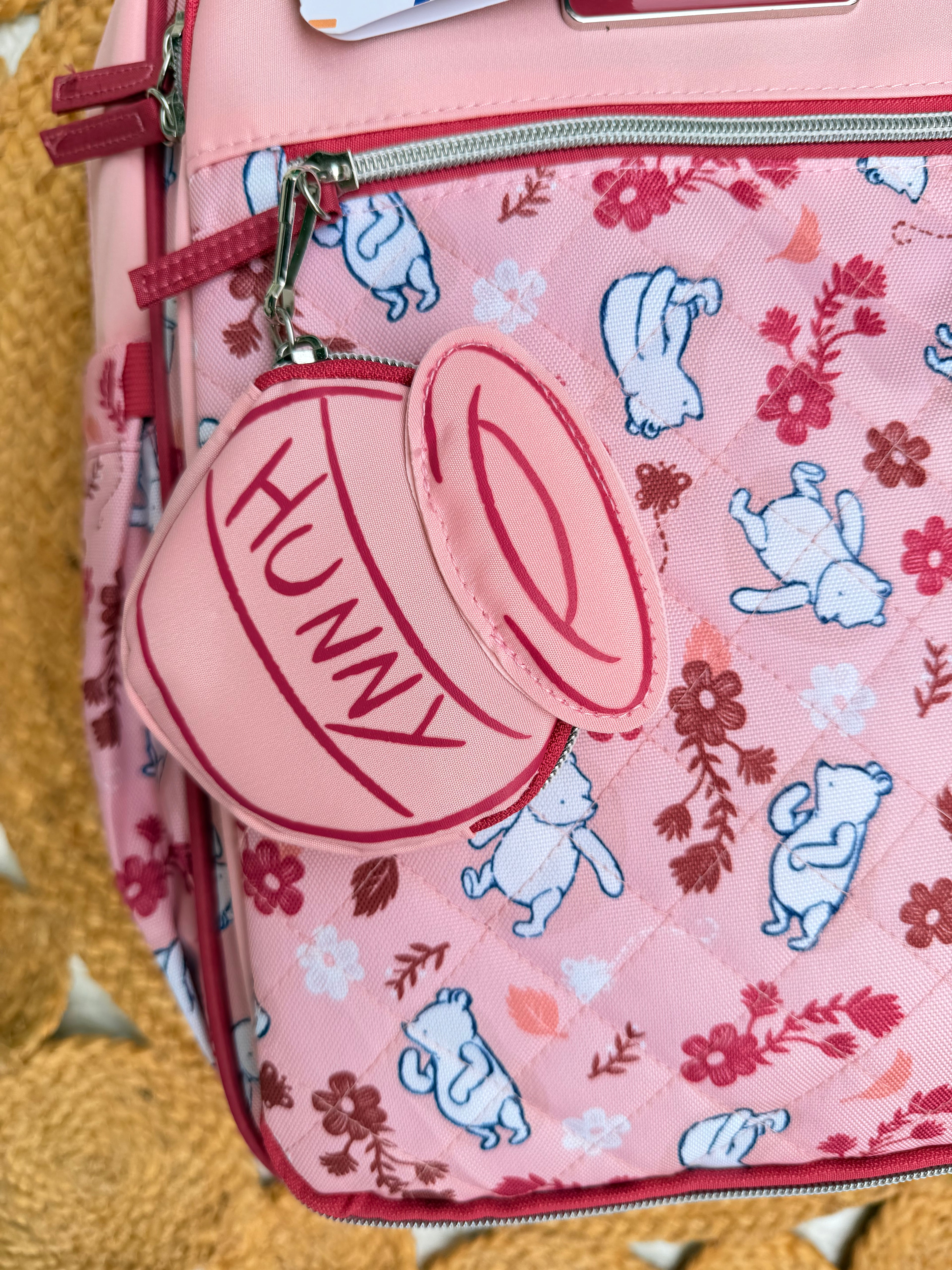 Pañalera Disney Winnie Pooh Rosada